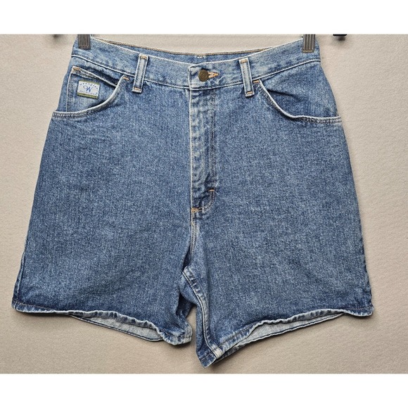 Vintage 90s Wrangler For‎ Women Denim Shorts Womens 8 Medium Wash Mom Jeans - Picture 1 of 9